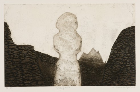 Skellig Rock<br><span>2007, 36 x 58cm, Etching ed. 85</span>