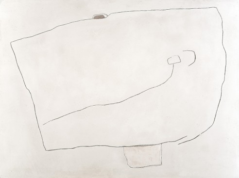 A Place of Habitaion III<br><span>1985, 114 x 152cm, Fresco pigment on plaster</span>